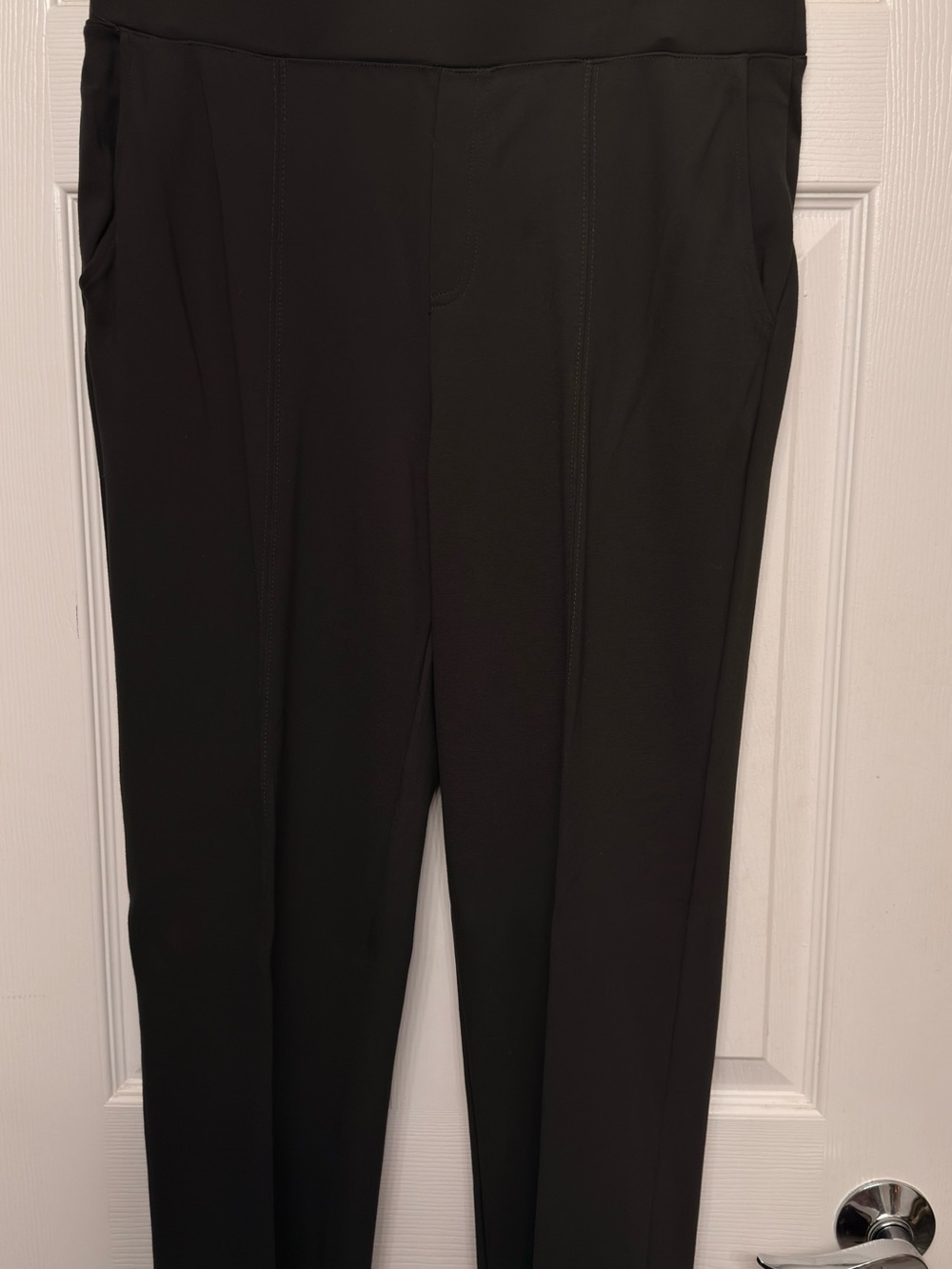 Matty M Black Pull-On Ponte Trousers